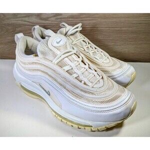 Nike Air Max 97 Triple White Wolf Gray Men’s Size 7.5 White Running Sneakers